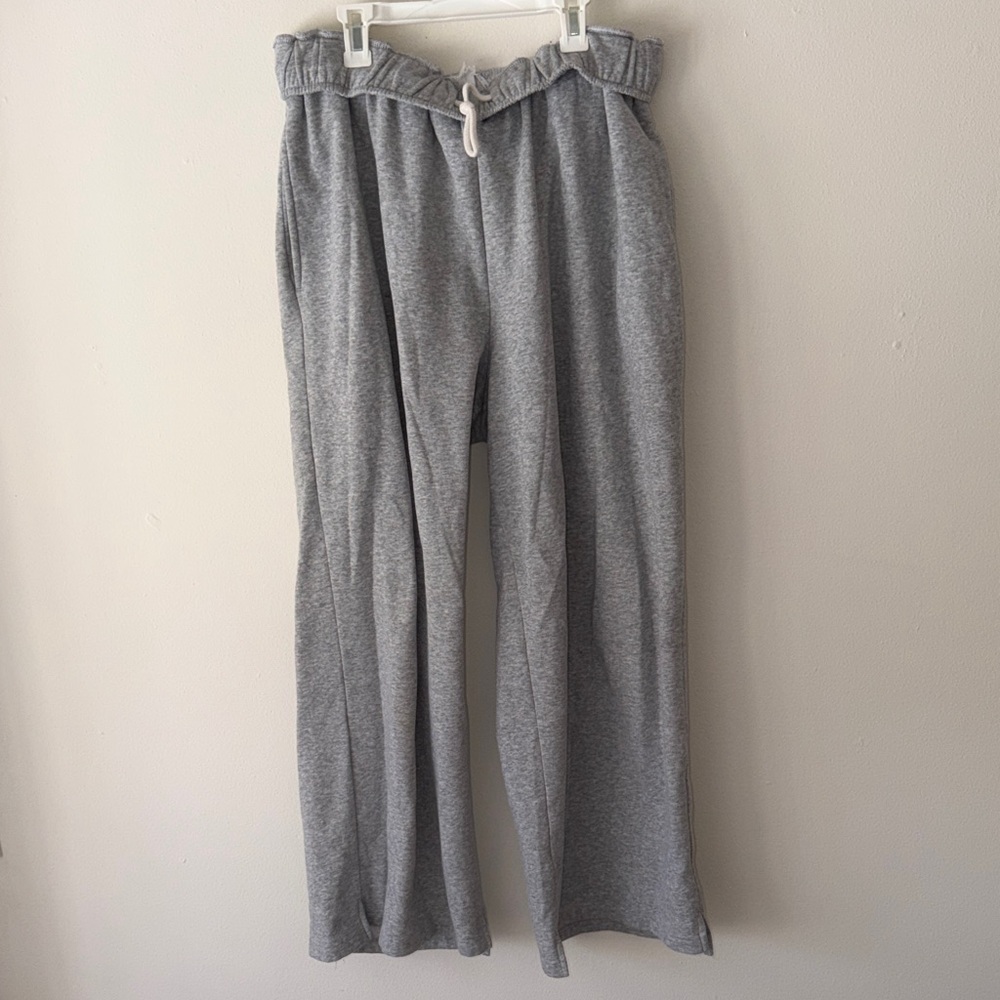 Urban Outfitters Light Gray Wide Leg Lounge Pants